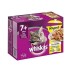 Whiskas selection,12 φακελάκια με τζελ, για7+ ενήλικες γάτες